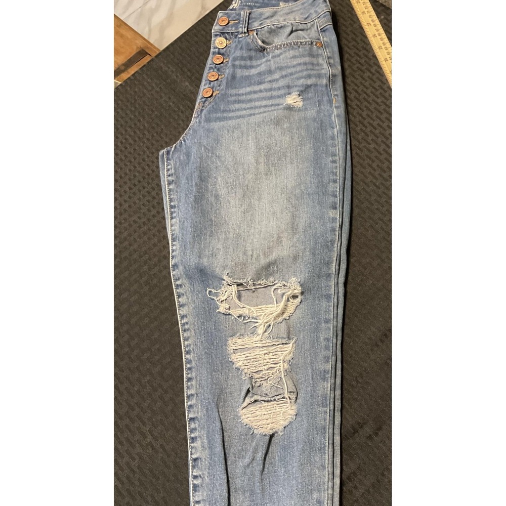 Rewash Jeans Womens 5/27 High Rise Mom Button Fly Distressed Vintage Reunion - Picture 10 of 13